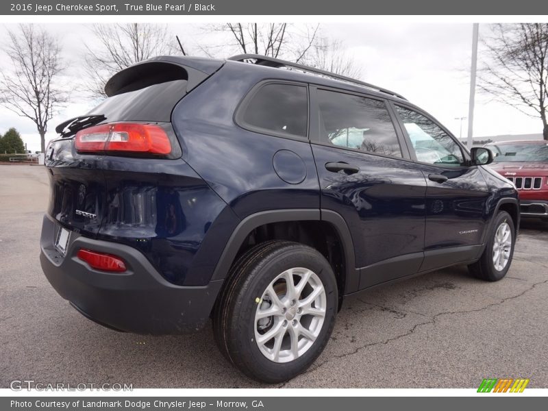 True Blue Pearl / Black 2016 Jeep Cherokee Sport