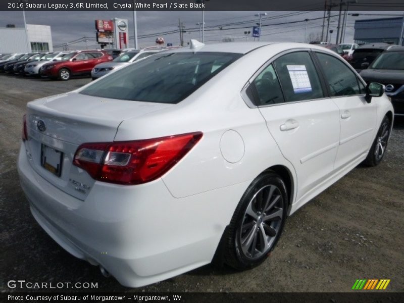 Crystal White Pearl / Slate Black 2016 Subaru Legacy 3.6R Limited