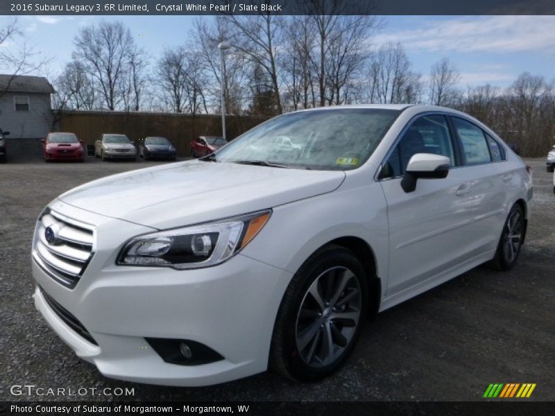 Crystal White Pearl / Slate Black 2016 Subaru Legacy 3.6R Limited