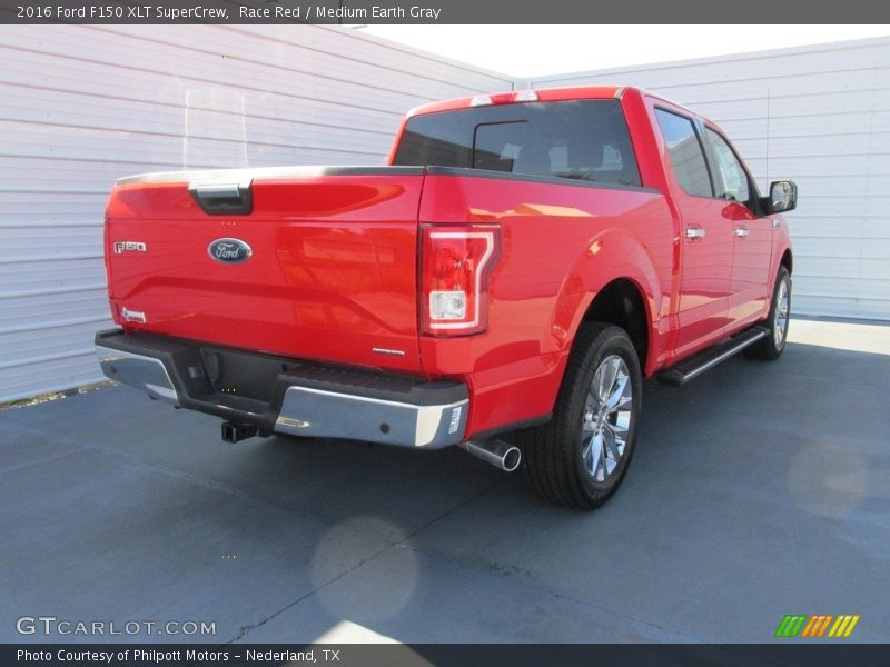 Race Red / Medium Earth Gray 2016 Ford F150 XLT SuperCrew