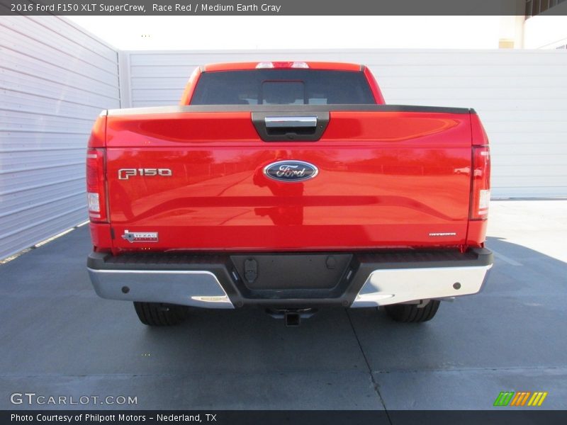Race Red / Medium Earth Gray 2016 Ford F150 XLT SuperCrew