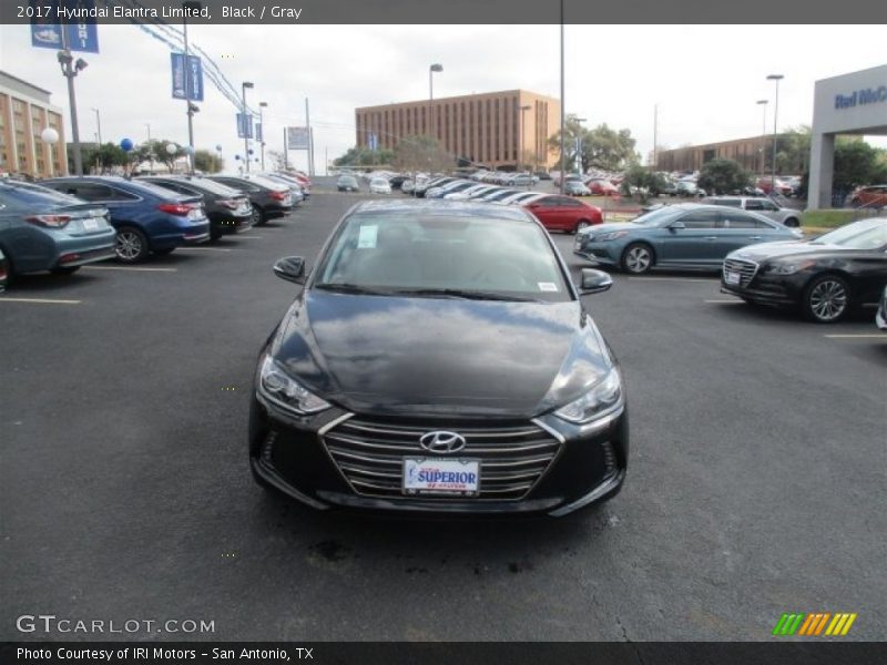 Black / Gray 2017 Hyundai Elantra Limited