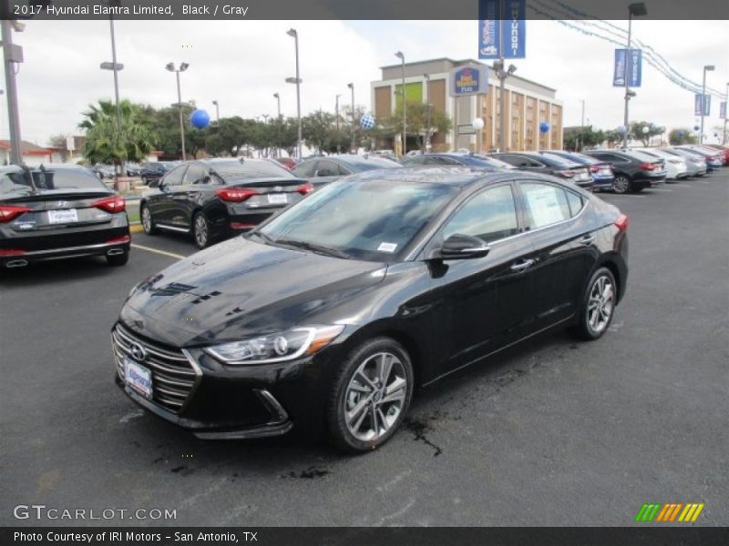 Black / Gray 2017 Hyundai Elantra Limited