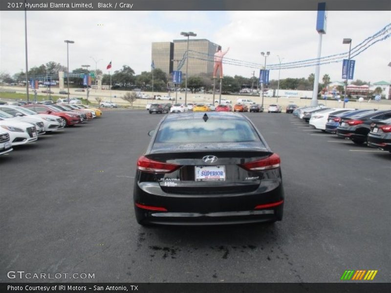 Black / Gray 2017 Hyundai Elantra Limited