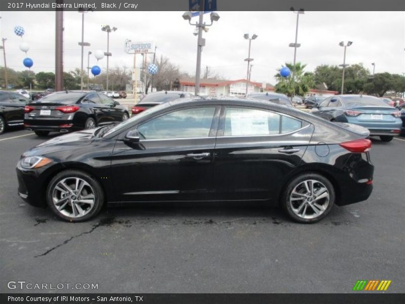 Black / Gray 2017 Hyundai Elantra Limited