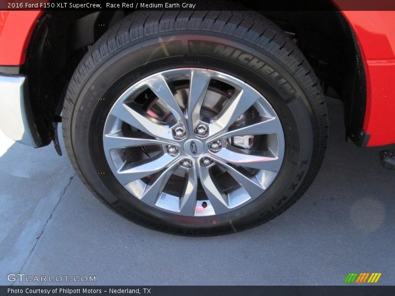 Race Red / Medium Earth Gray 2016 Ford F150 XLT SuperCrew