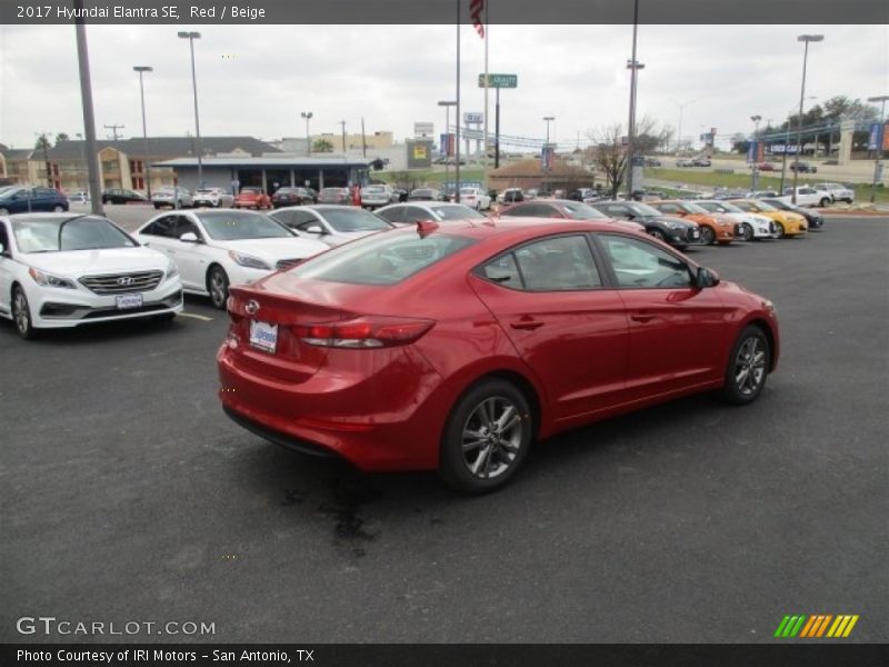 Red / Beige 2017 Hyundai Elantra SE