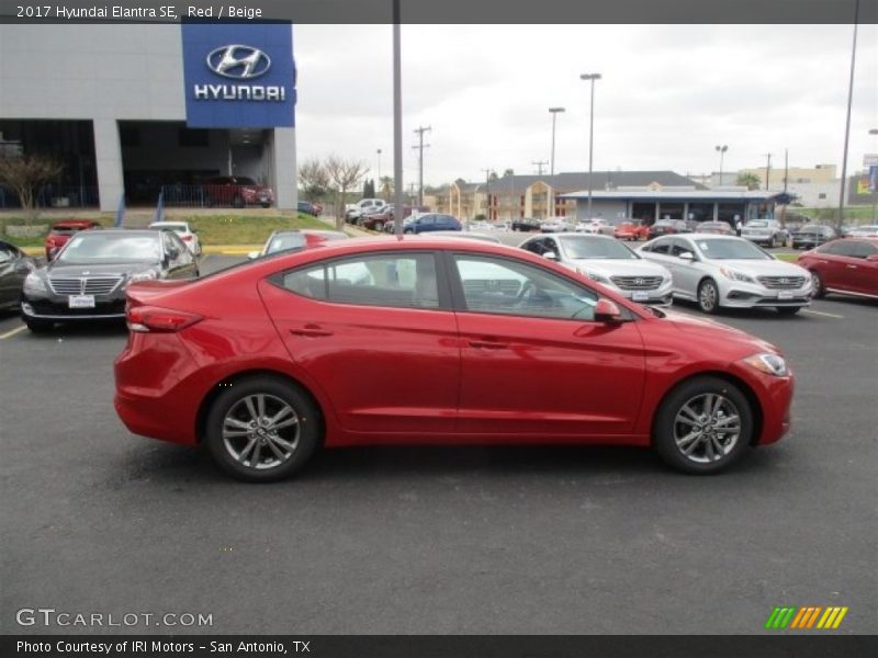 Red / Beige 2017 Hyundai Elantra SE