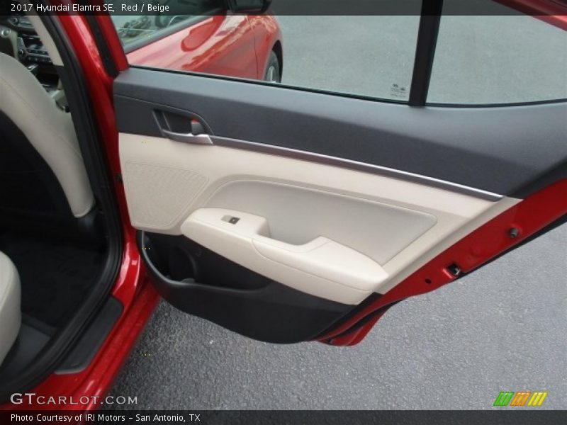 Red / Beige 2017 Hyundai Elantra SE