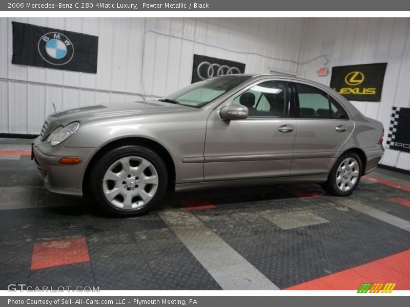 Pewter Metallic / Black 2006 Mercedes-Benz C 280 4Matic Luxury