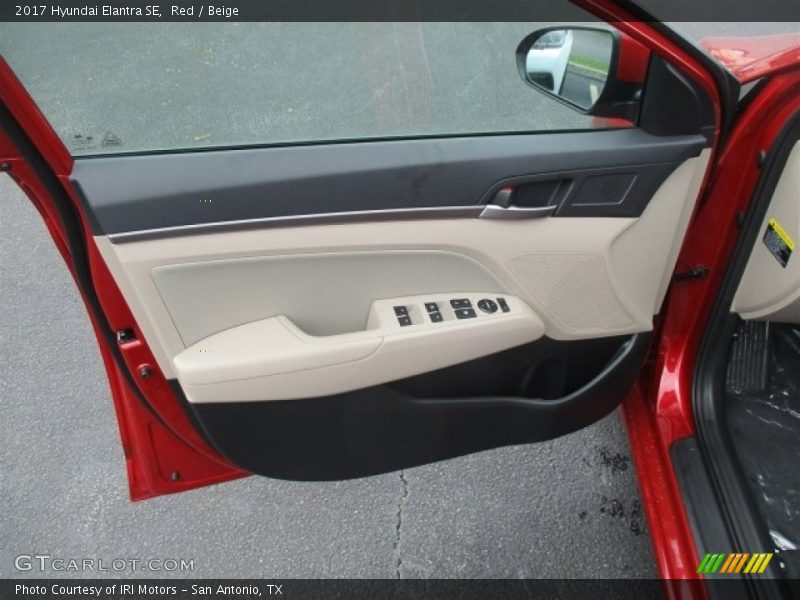 Red / Beige 2017 Hyundai Elantra SE