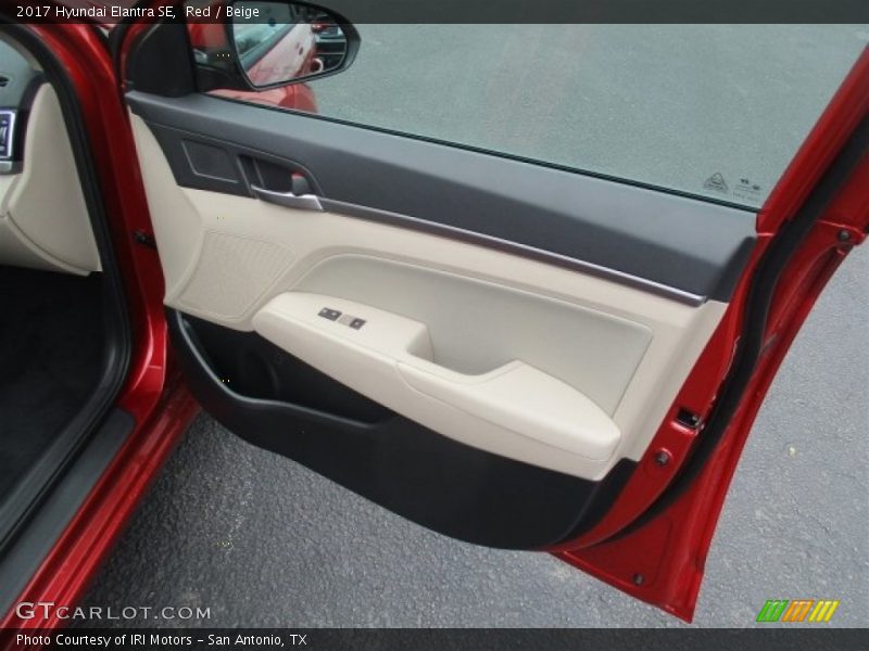 Red / Beige 2017 Hyundai Elantra SE