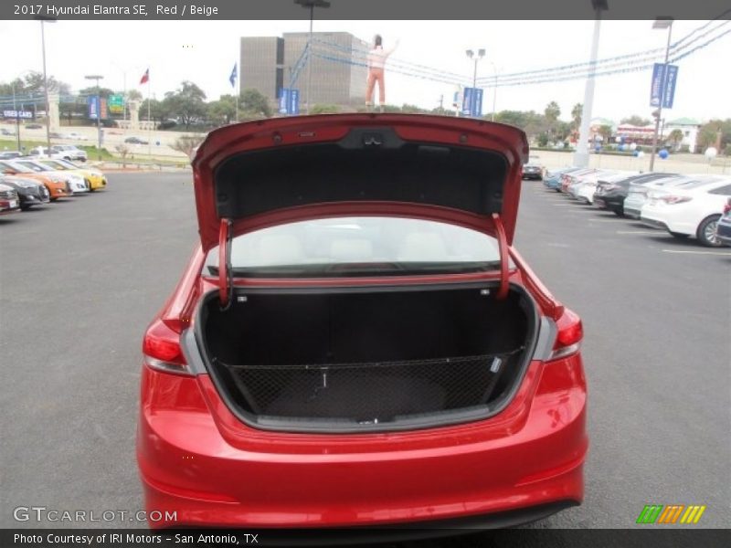 Red / Beige 2017 Hyundai Elantra SE