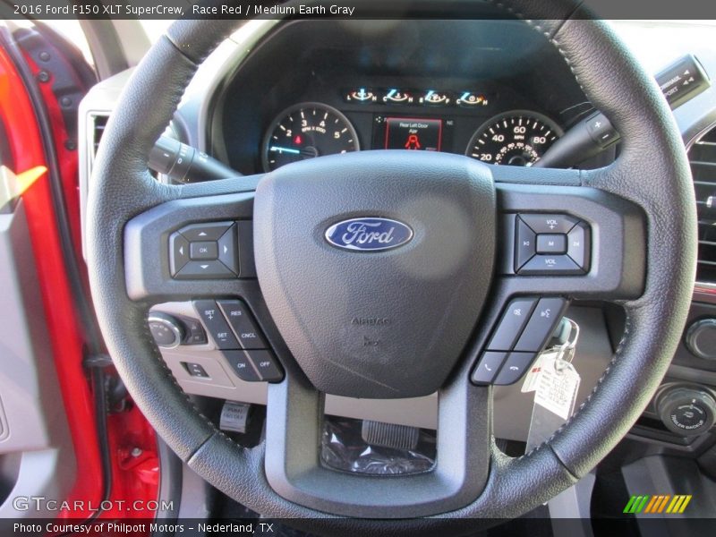 Race Red / Medium Earth Gray 2016 Ford F150 XLT SuperCrew