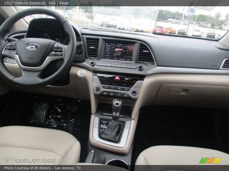 Red / Beige 2017 Hyundai Elantra SE
