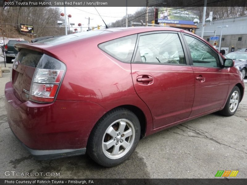 Salsa Red Pearl / Ivory/Brown 2005 Toyota Prius Hybrid