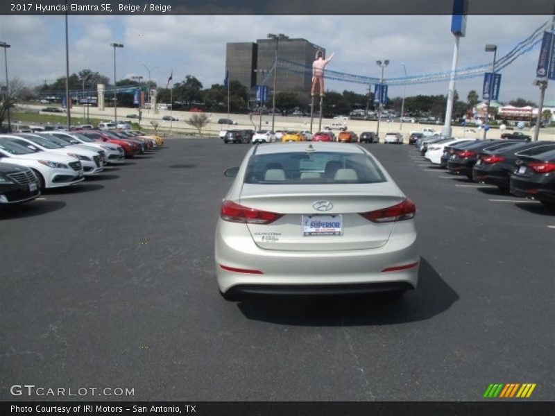 Beige / Beige 2017 Hyundai Elantra SE