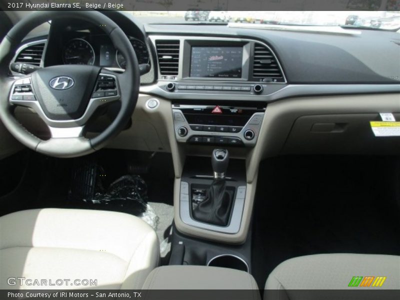 Beige / Beige 2017 Hyundai Elantra SE