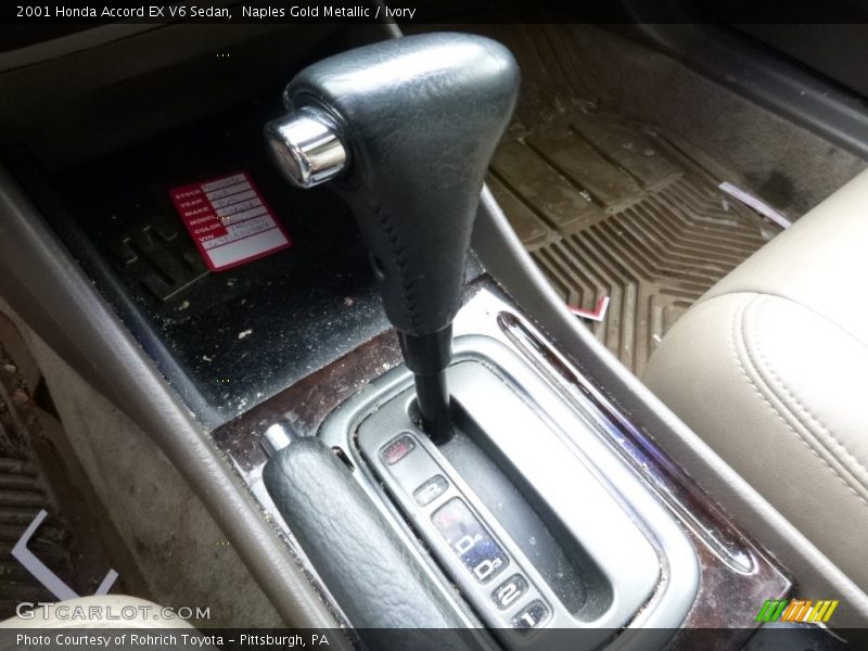 Naples Gold Metallic / Ivory 2001 Honda Accord EX V6 Sedan
