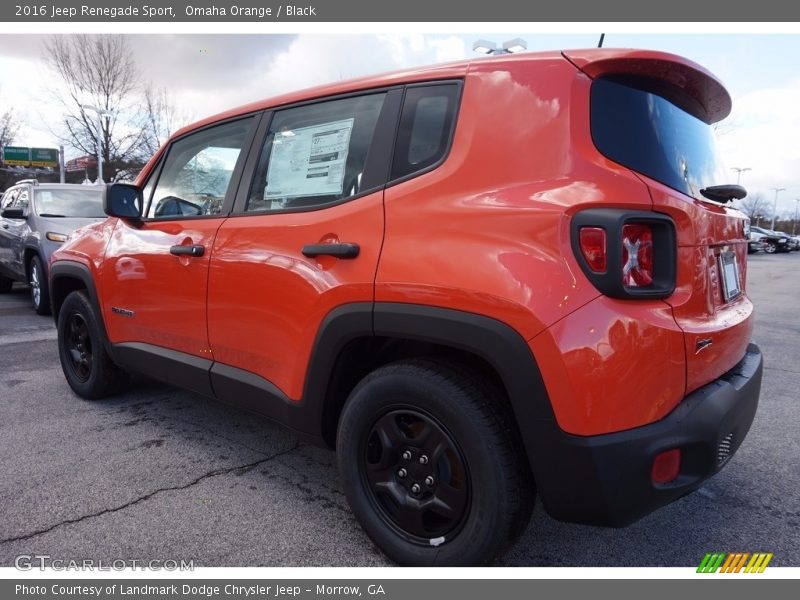 Omaha Orange / Black 2016 Jeep Renegade Sport