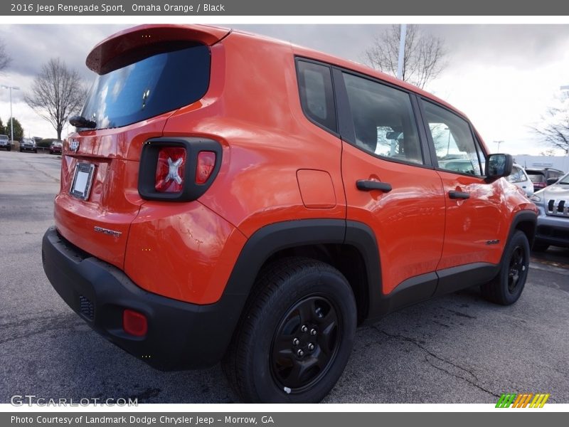 Omaha Orange / Black 2016 Jeep Renegade Sport