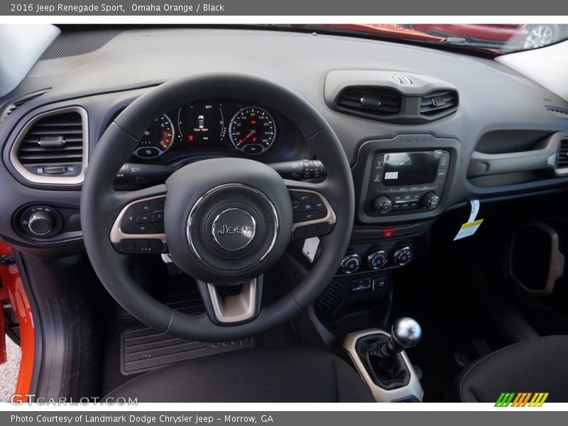 Omaha Orange / Black 2016 Jeep Renegade Sport