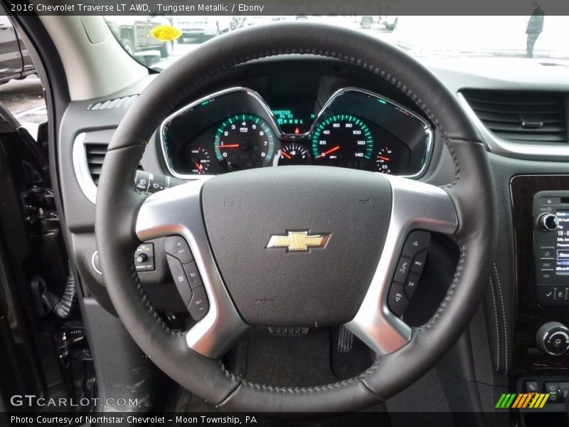 Tungsten Metallic / Ebony 2016 Chevrolet Traverse LT AWD