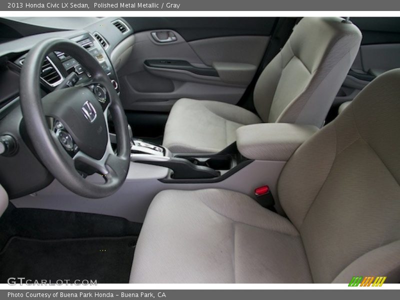 Polished Metal Metallic / Gray 2013 Honda Civic LX Sedan