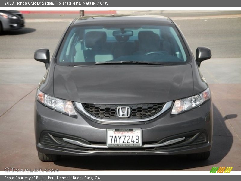 Polished Metal Metallic / Gray 2013 Honda Civic LX Sedan