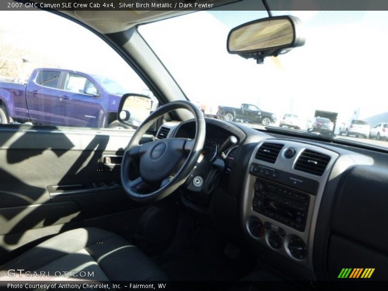 Silver Birch Metallic / Dark Pewter 2007 GMC Canyon SLE Crew Cab 4x4