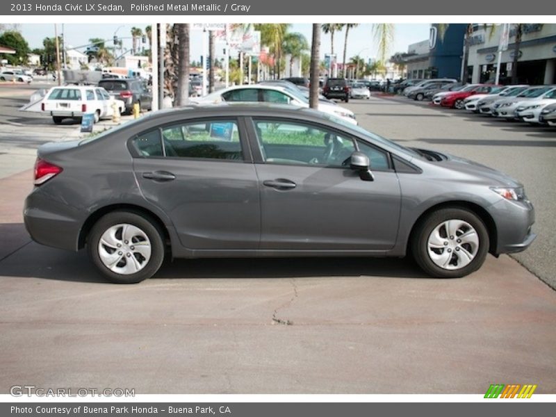 Polished Metal Metallic / Gray 2013 Honda Civic LX Sedan