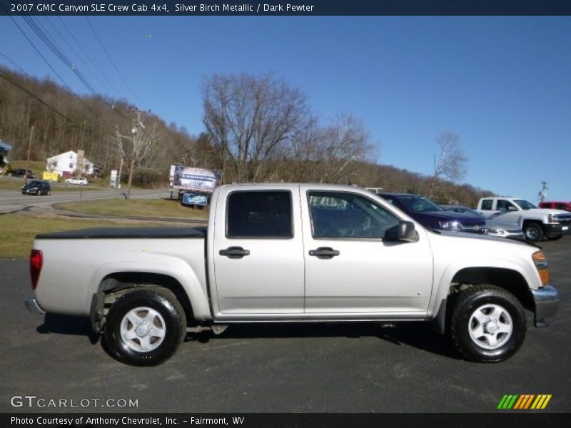 Silver Birch Metallic / Dark Pewter 2007 GMC Canyon SLE Crew Cab 4x4