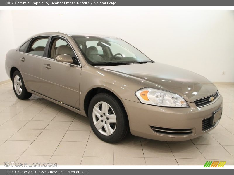 Amber Bronze Metallic / Neutral Beige 2007 Chevrolet Impala LS