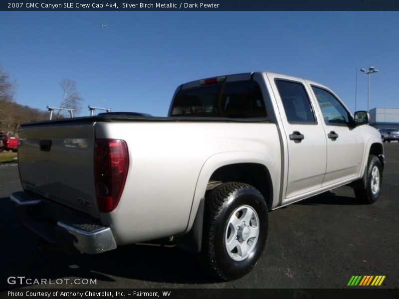 Silver Birch Metallic / Dark Pewter 2007 GMC Canyon SLE Crew Cab 4x4