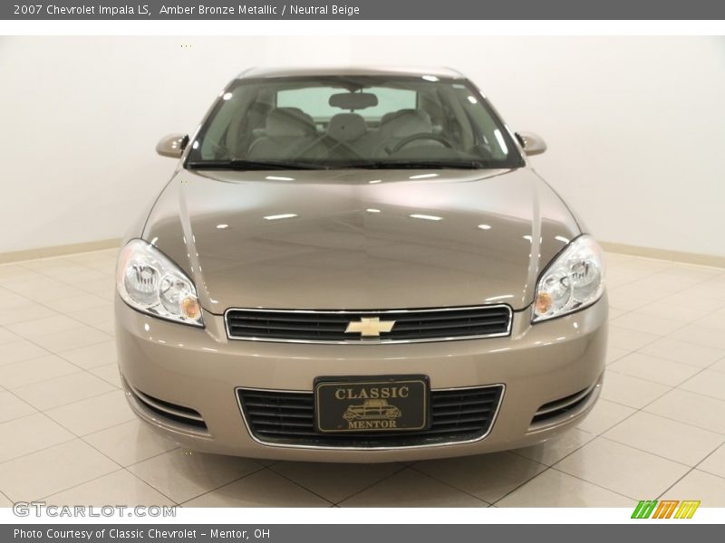 Amber Bronze Metallic / Neutral Beige 2007 Chevrolet Impala LS
