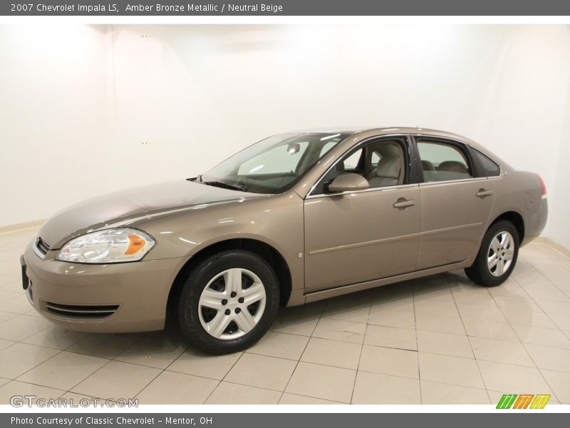 Amber Bronze Metallic / Neutral Beige 2007 Chevrolet Impala LS