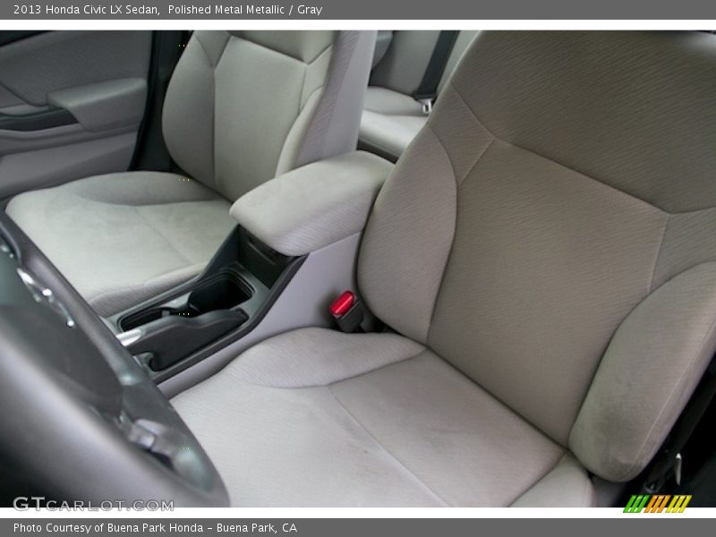 Polished Metal Metallic / Gray 2013 Honda Civic LX Sedan