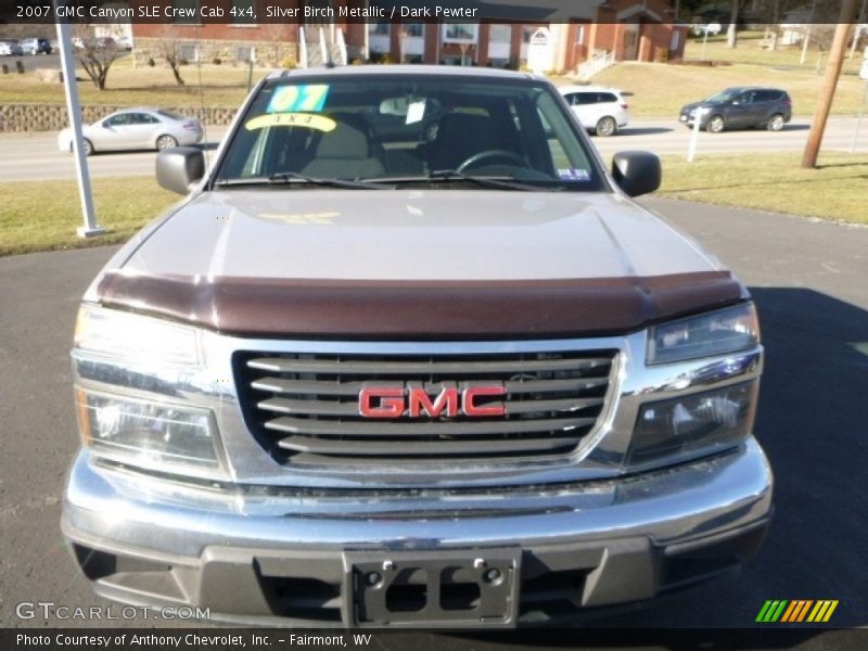Silver Birch Metallic / Dark Pewter 2007 GMC Canyon SLE Crew Cab 4x4