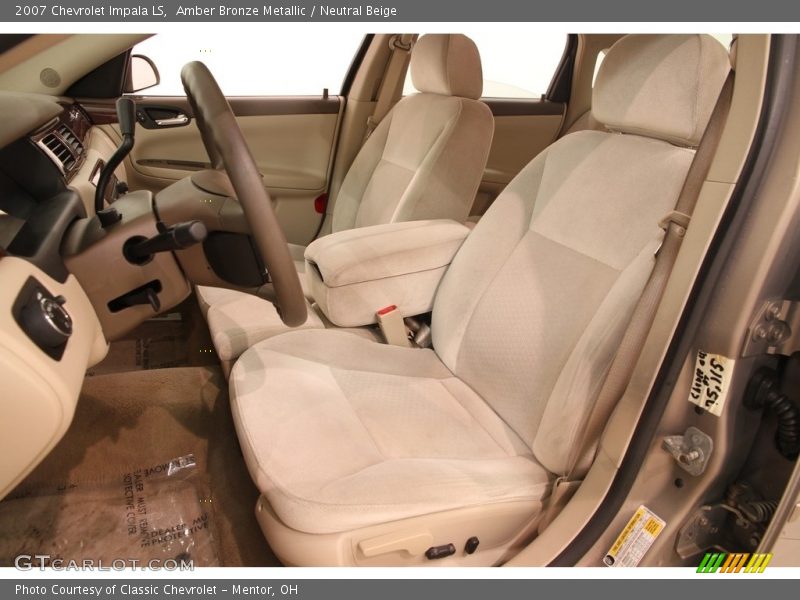 Amber Bronze Metallic / Neutral Beige 2007 Chevrolet Impala LS