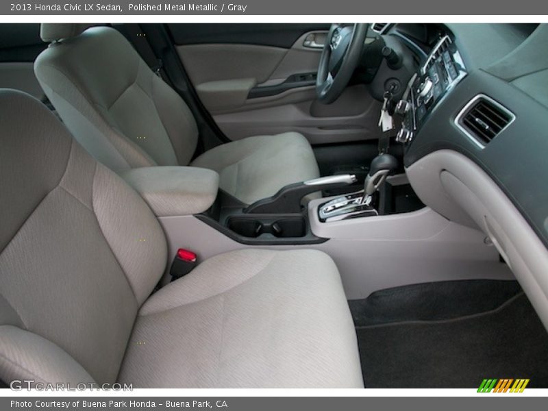 Polished Metal Metallic / Gray 2013 Honda Civic LX Sedan
