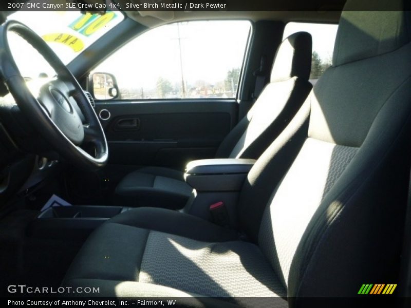 Silver Birch Metallic / Dark Pewter 2007 GMC Canyon SLE Crew Cab 4x4
