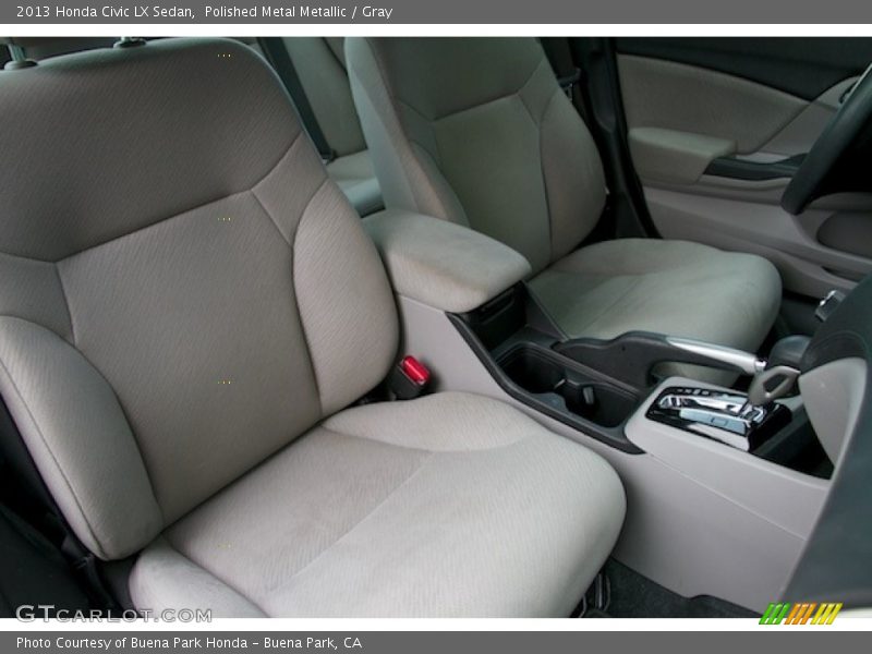 Polished Metal Metallic / Gray 2013 Honda Civic LX Sedan