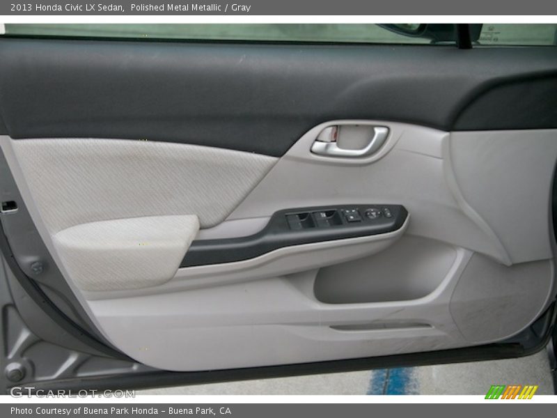 Polished Metal Metallic / Gray 2013 Honda Civic LX Sedan