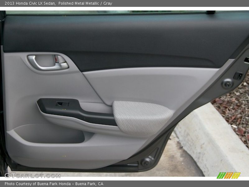 Polished Metal Metallic / Gray 2013 Honda Civic LX Sedan