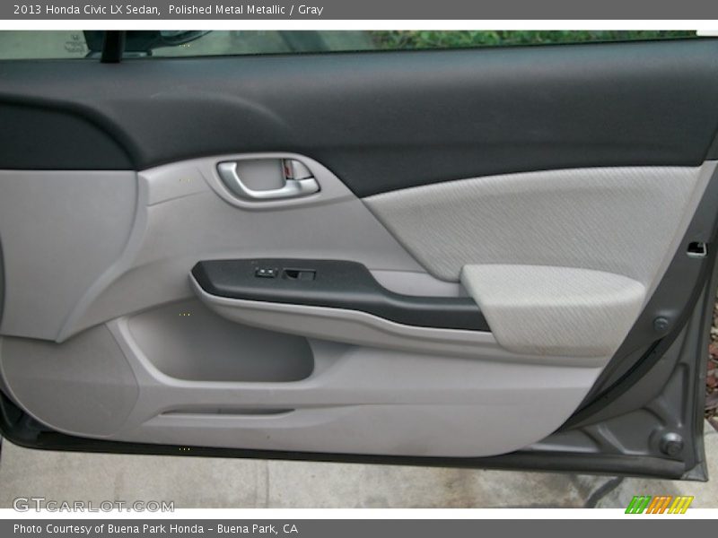 Polished Metal Metallic / Gray 2013 Honda Civic LX Sedan