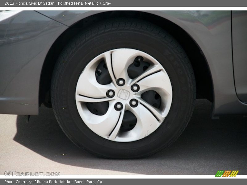 Polished Metal Metallic / Gray 2013 Honda Civic LX Sedan