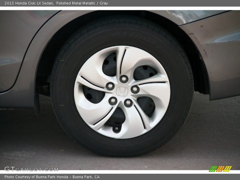 Polished Metal Metallic / Gray 2013 Honda Civic LX Sedan