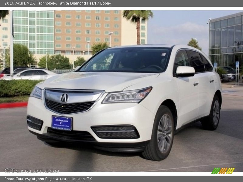 White Diamond Pearl / Ebony 2016 Acura MDX Technology