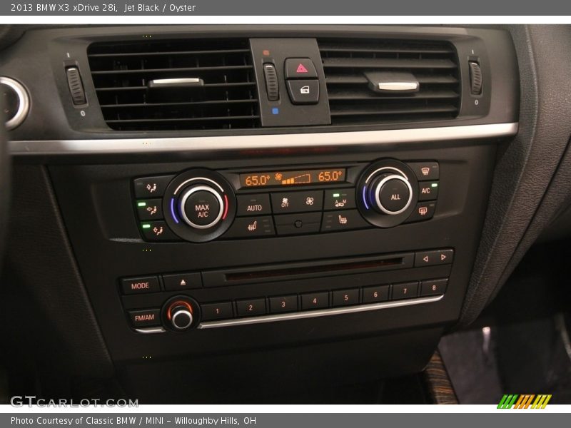 Jet Black / Oyster 2013 BMW X3 xDrive 28i