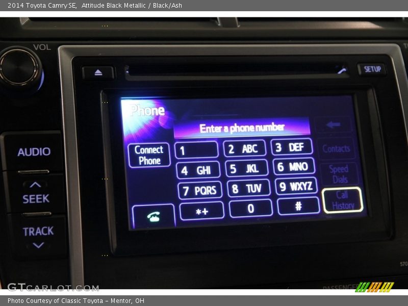 Attitude Black Metallic / Black/Ash 2014 Toyota Camry SE